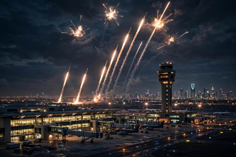 هجوم جديد على مطار الرياض: الحوثيون يعلنون صاروخاً باليستياً والسعودية تؤكد اعتراضه وإصابة مقيم